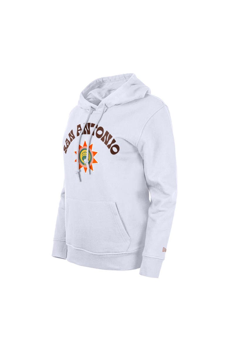 New Era Women's New Era White San Antonio Spurs 2023/24 City Edition Pullover Hoodie, Alternate, color, 