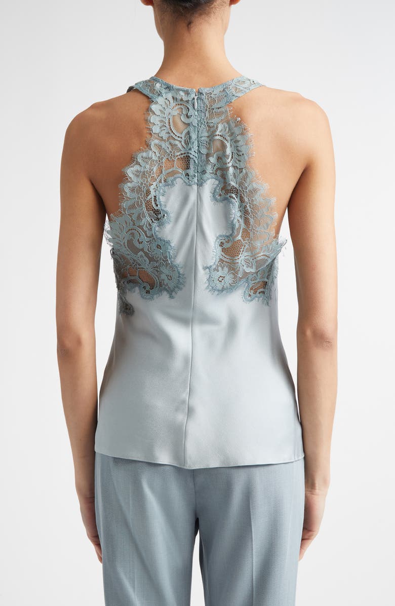 A.L.C. Wes Lace Accent Sleeveless Top, Alternate, color, Slate Blue/ Grey Sky