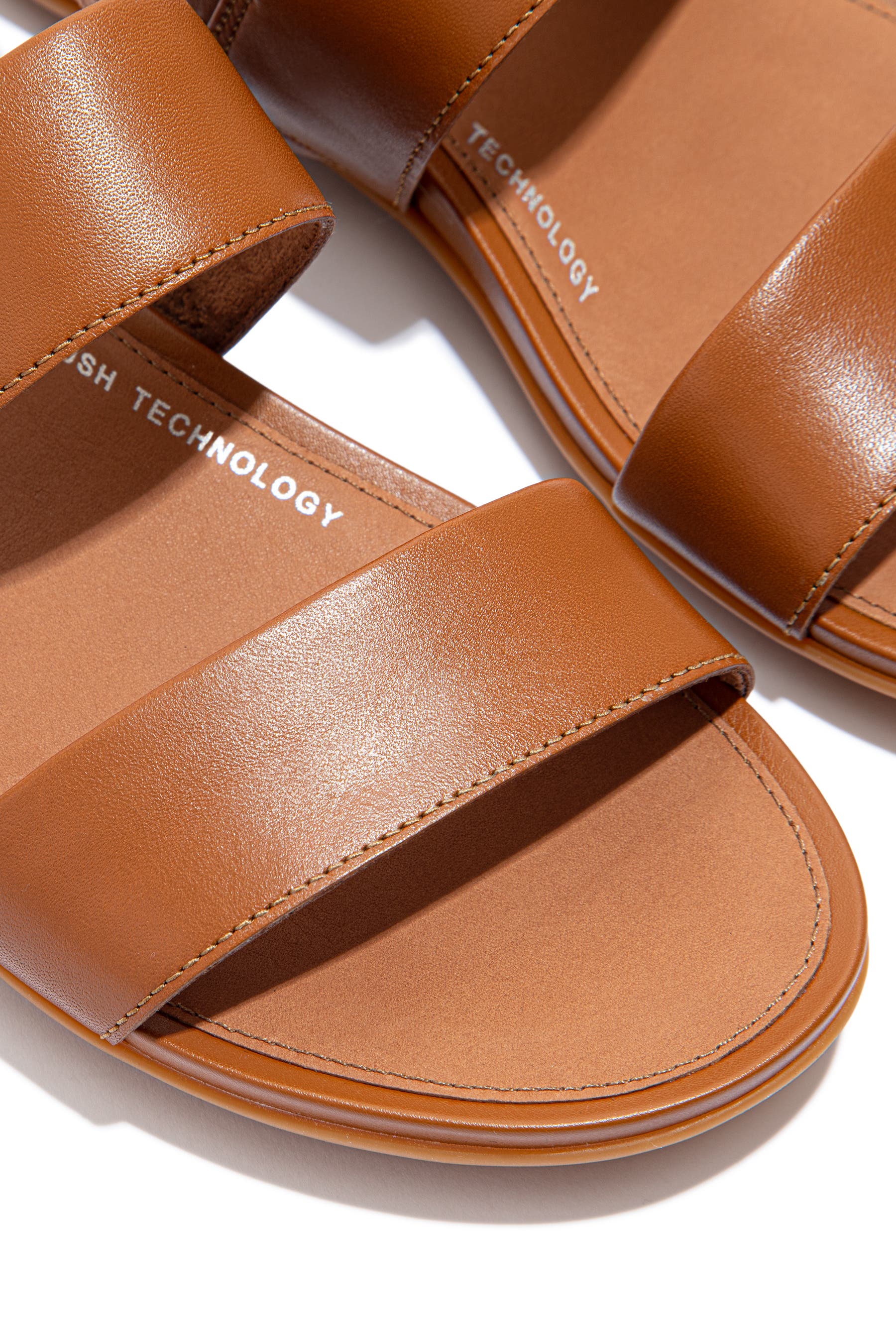 FitFlop Gracie Leather Back Strap Sandals, Alternate, color, Light Tan