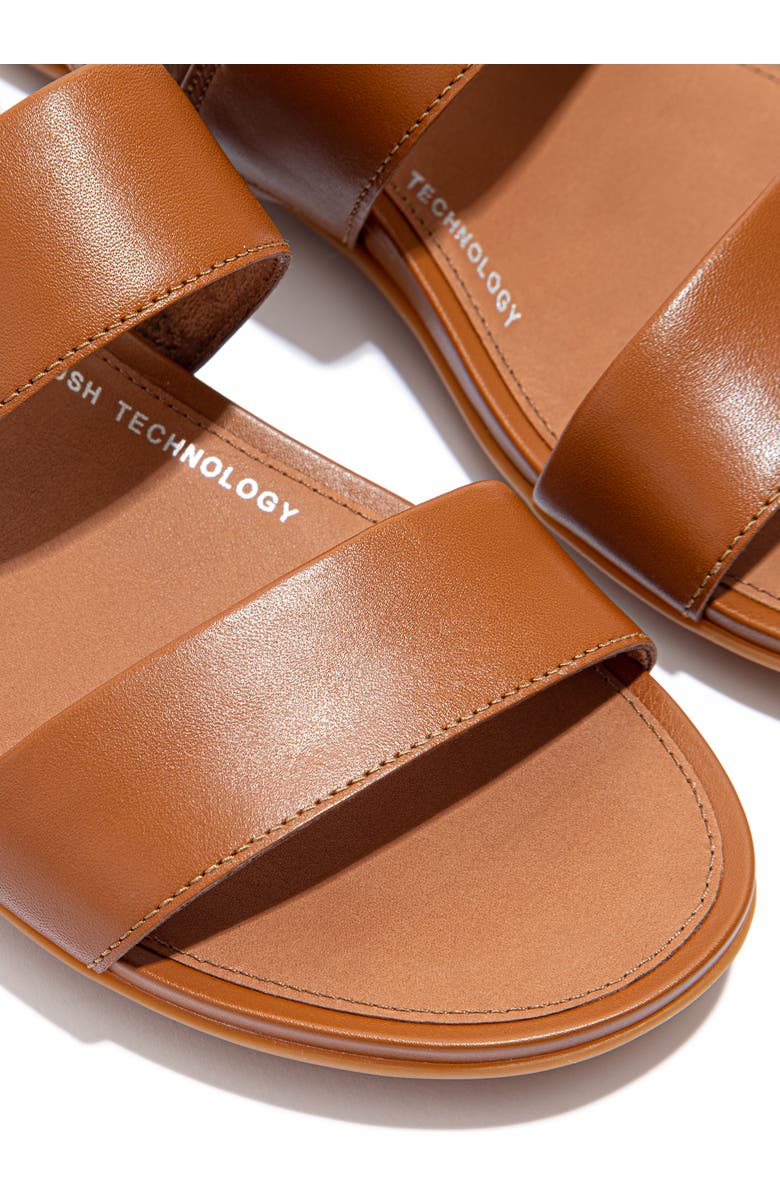 FitFlop Gracie Leather Back Strap Sandals, Alternate, color, Light Tan
