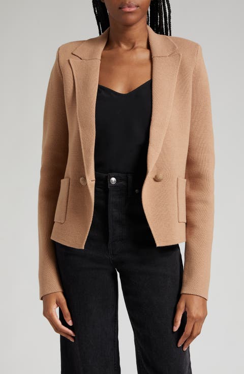 Sofia Cotton Blend Cardigan Blazer