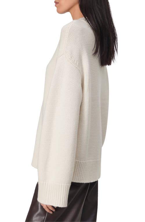 Rag & Bone Danica V Neck Pullover Ivory In Ivory