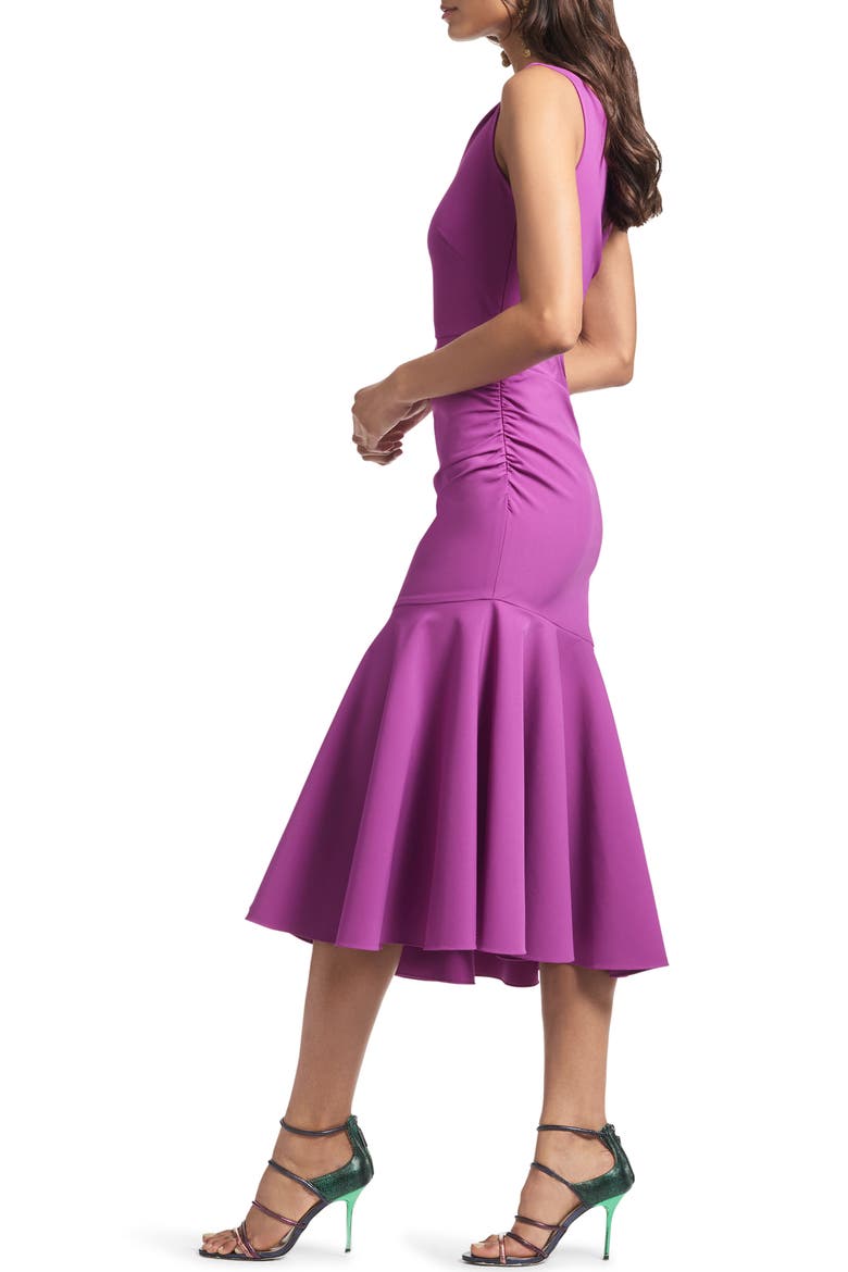 Tori One-Shoulder Asymmetric Cocktail Dress, Alternate, color, MAGENTA