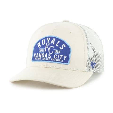 Men's '47  Cream Kansas City Royals Leland Adjustable Trucker Hat