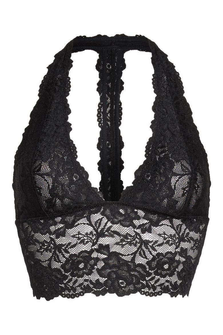 Intimately FP Heartbreaker Longline Bralette, Alternate, color, BLACK