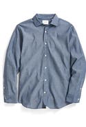 Billy Reid Holt Cotton Chambray Dress Shirt