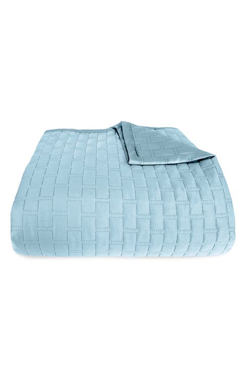Luxury 100% Viscose Cooling Quilted Brick Coverlet
