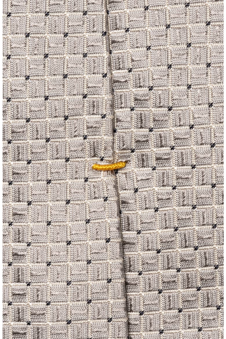Micro Geo Silk Tie, Alternate, color, LIGHT GREY