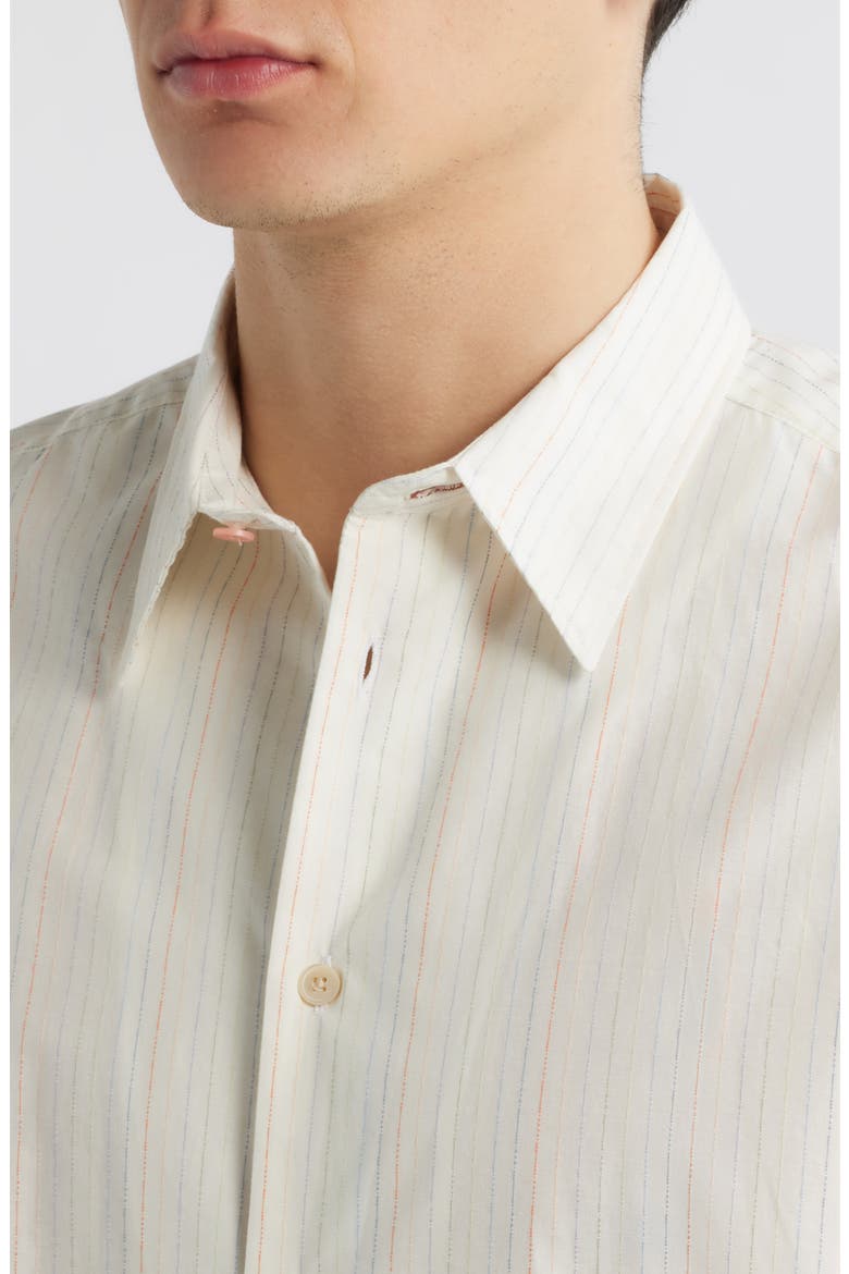 Stripe Regular Fit Cotton Button-Up Shirt, Alternate, color, MULTI COLOURED