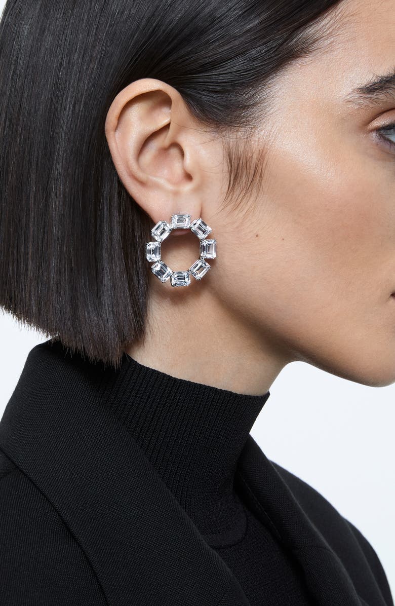 Swarovski Millenia Crystal Circle Earrings, Alternate, color,