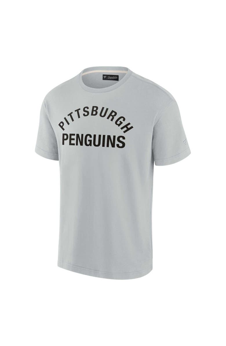Fanatics Signature Unisex Fanatics Signature Gray Pittsburgh Penguins Elements Super Soft Short Sleeve T-Shirt, Alternate, color, Gray