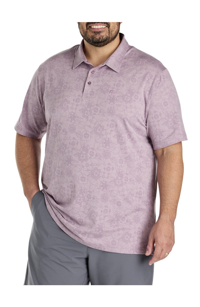 TravisMathew Fit By DXL Big & Tall Destination Polo Shirt, Main, color, Elderberry