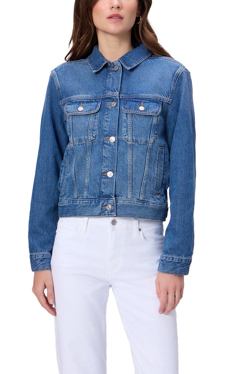 PAIGE Mari Denim Trucker Jacket, Main, color, Catamaran