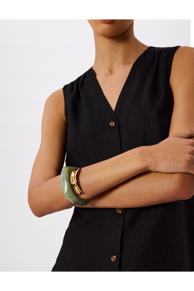 Laura Linen Tank, Alternate, color, Black