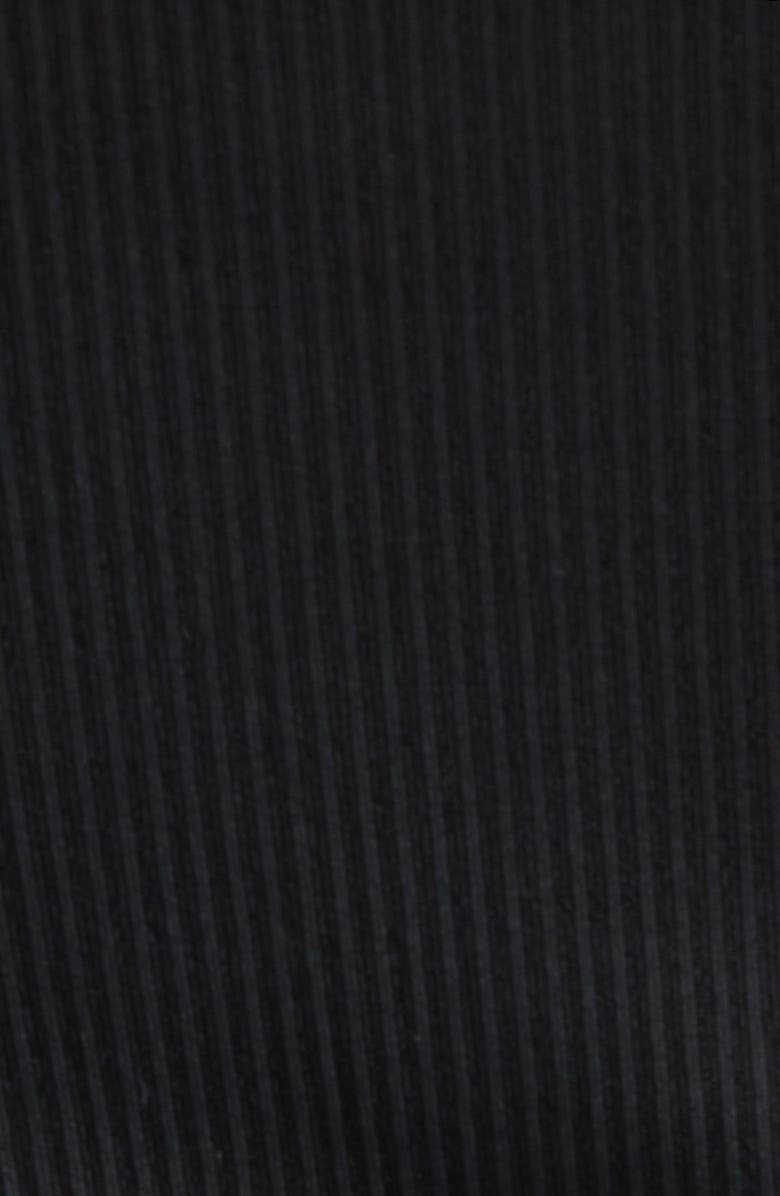 TOTEME Ribbed Strapless One-Piece Swimsuit, Alternate, color, Black