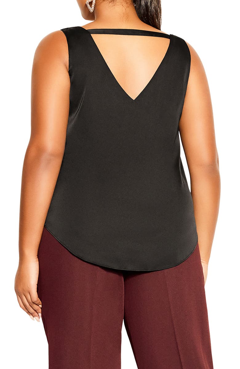 City Chic Emilia Satin Tank, Alternate, color,