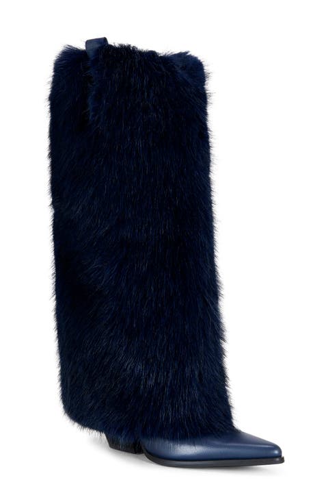 Friata Faux Fur Western Boot (Women)