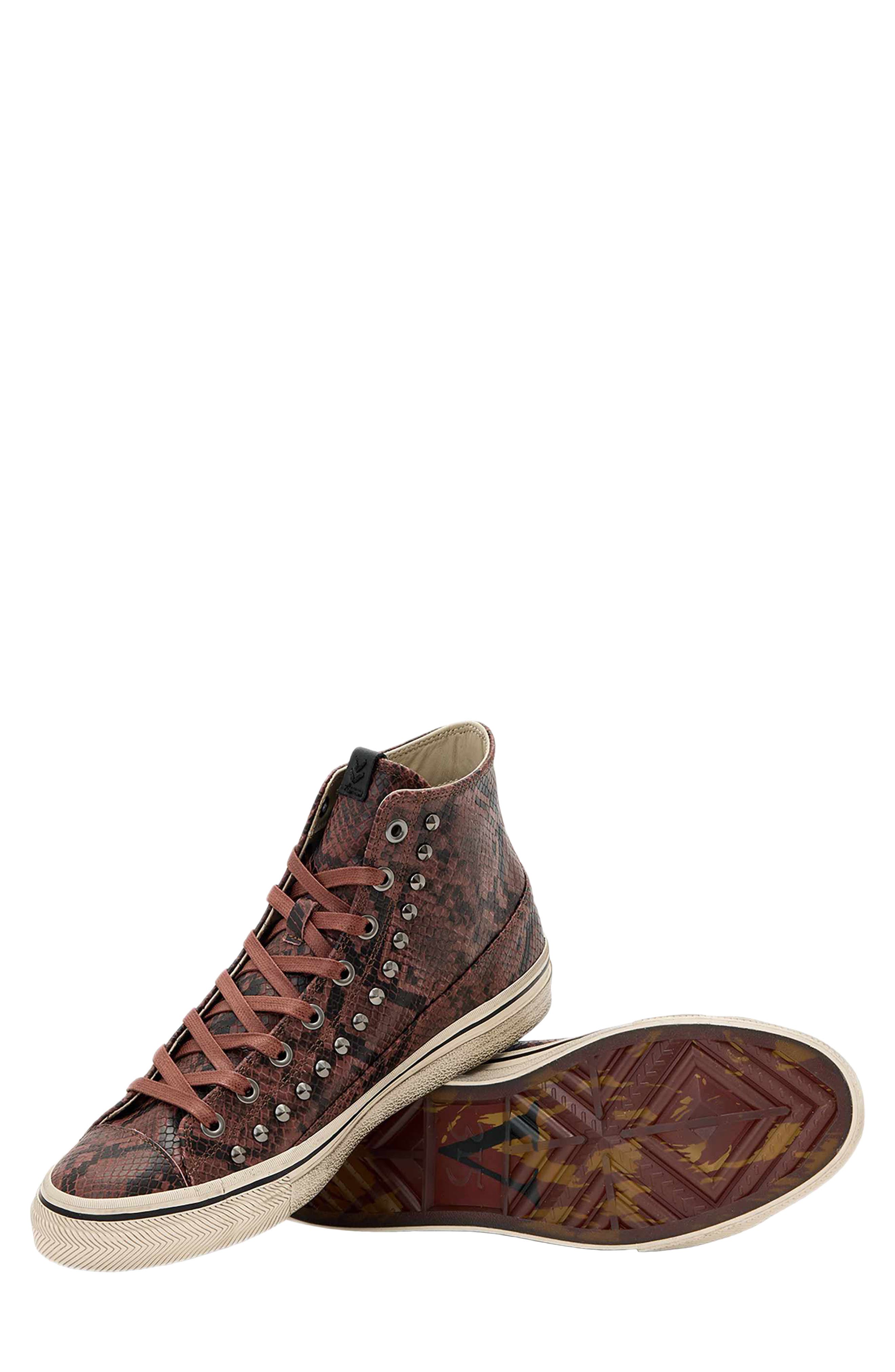 315 Vulc Studded Leather Mid Top Sneaker, Alternate, color, TAMARIND