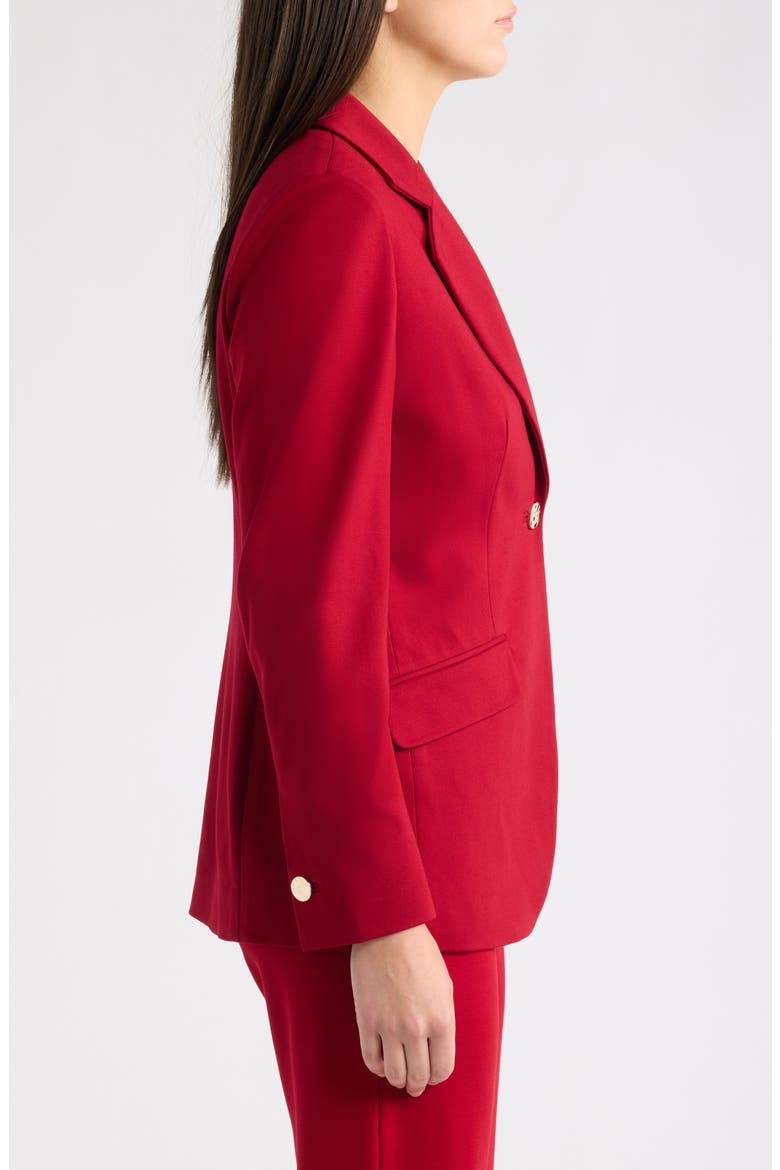 One-Button Blazer, Alternate, color, TITIAN RED