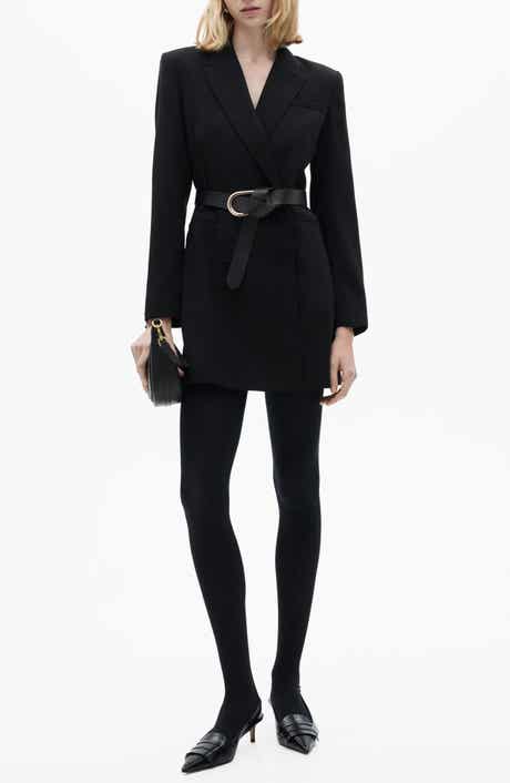 MANGO Loida Belted Long Sleeve Minidress