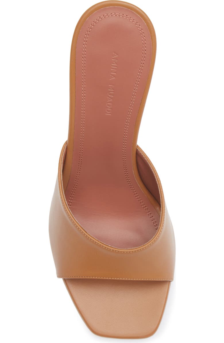 Amina Muaddi Lupita Slide Sandal, Alternate, color, Brown