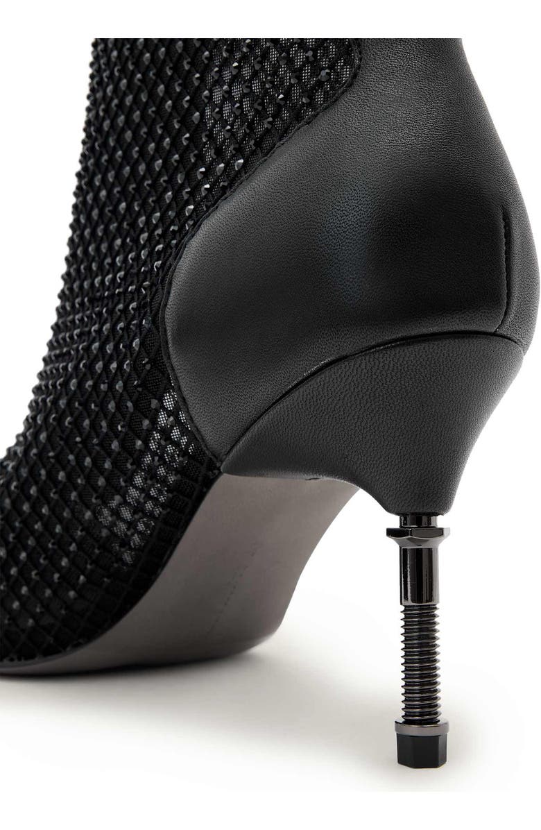 AllSaints Natasha Mesh Bootie, Alternate, color, Black