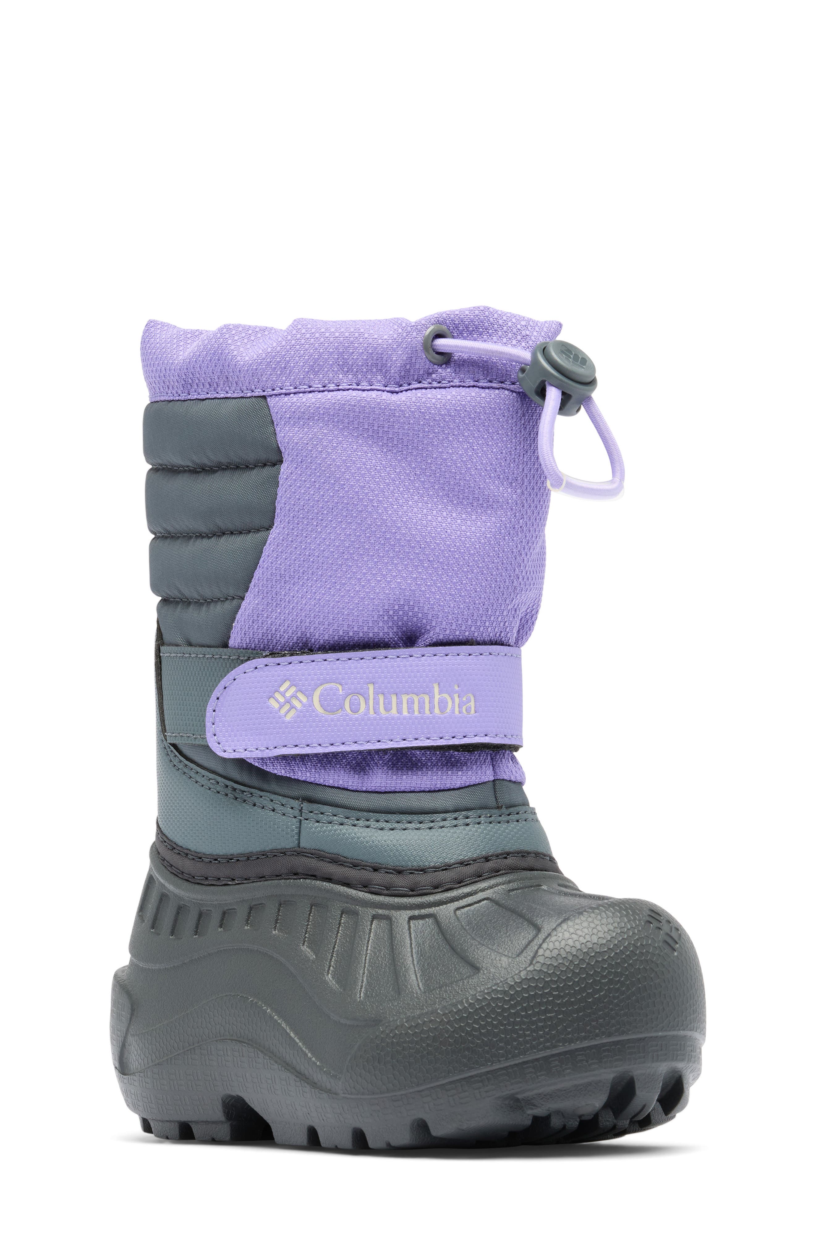 Columbia Kids' Powderbug Snowlite Waterproof Snow Boot, Main, color, Paisley Purple/ Grape