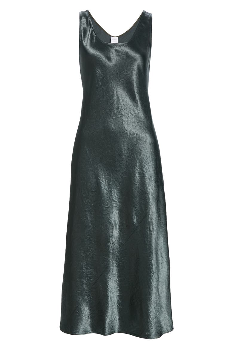 Satin Slipdress, Alternate, color, GREEN