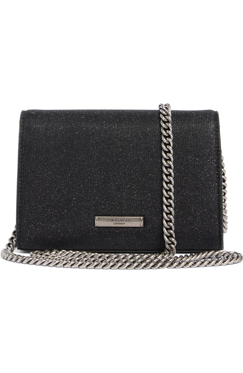 Kurt Geiger London Shimmer Clutch, Alternate, color, Black