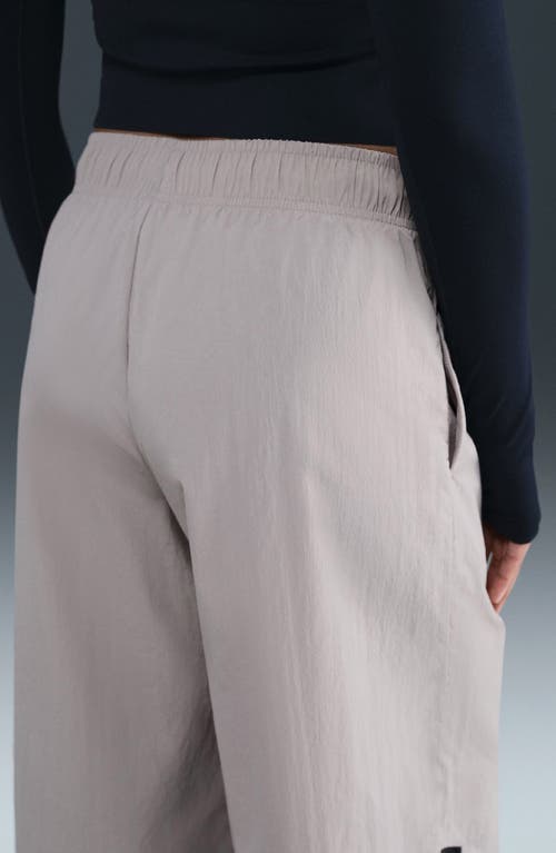 Nike Sportswear Wide Leg Cotton Pants In Neutral