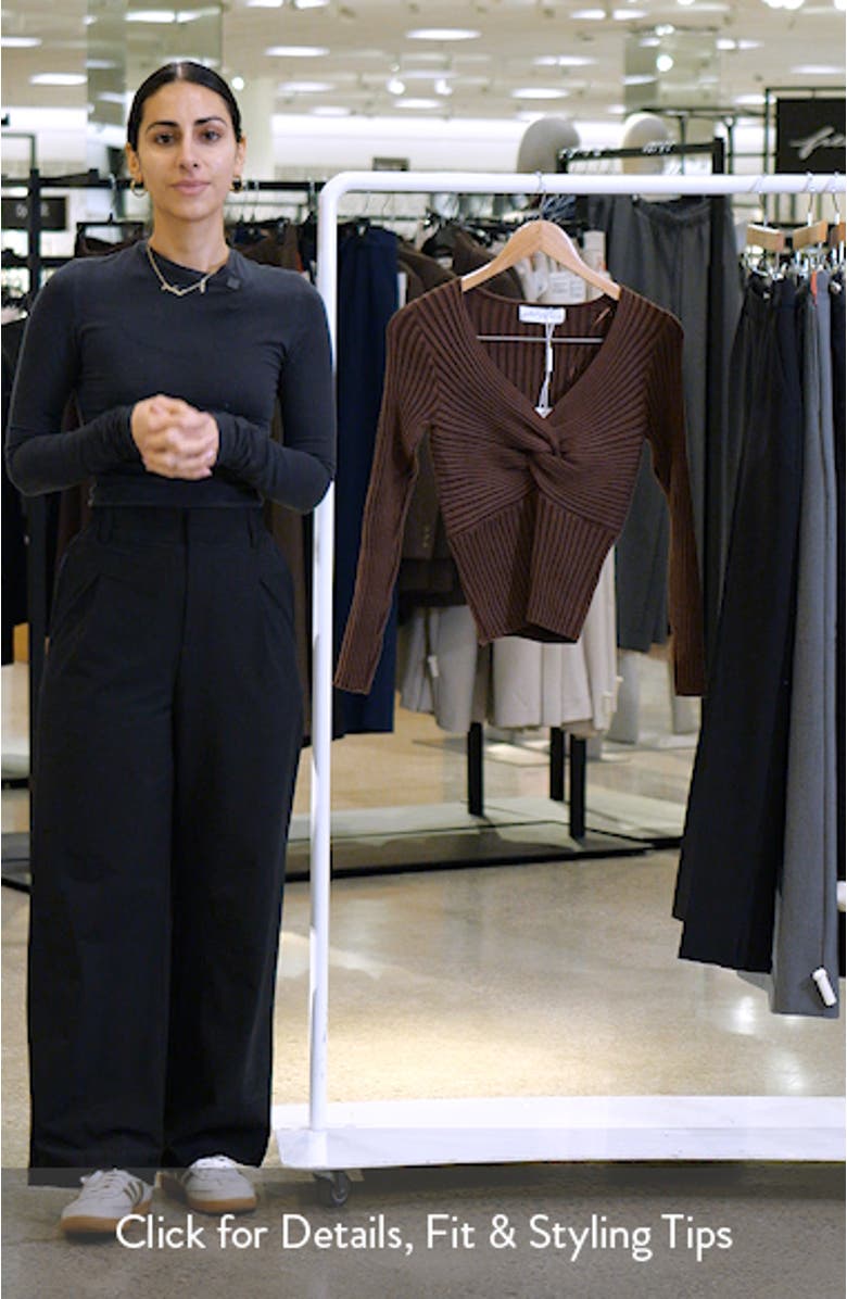 Demi Twist Rib Sweater, sales video thumbnail