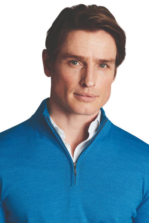 Pure Merino Zip Neck Sweater