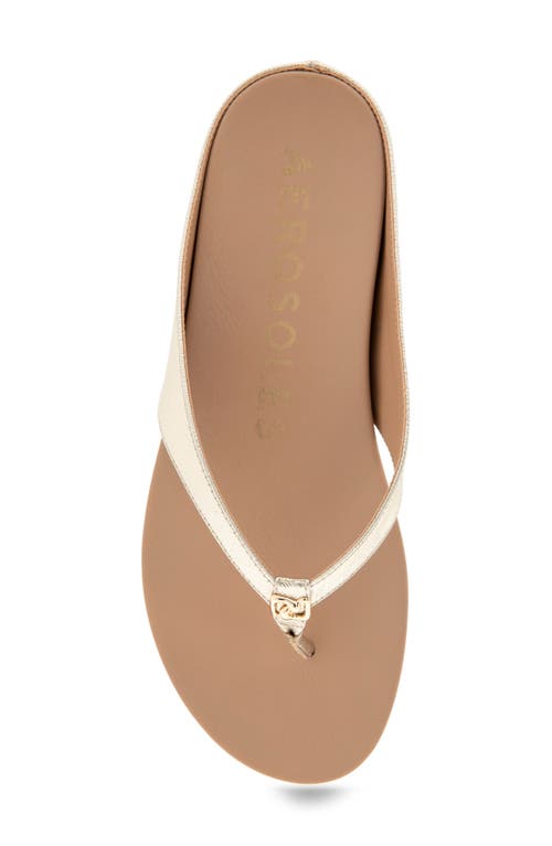 Shop Aerosoles Fisher Sandal In Gold Metallic