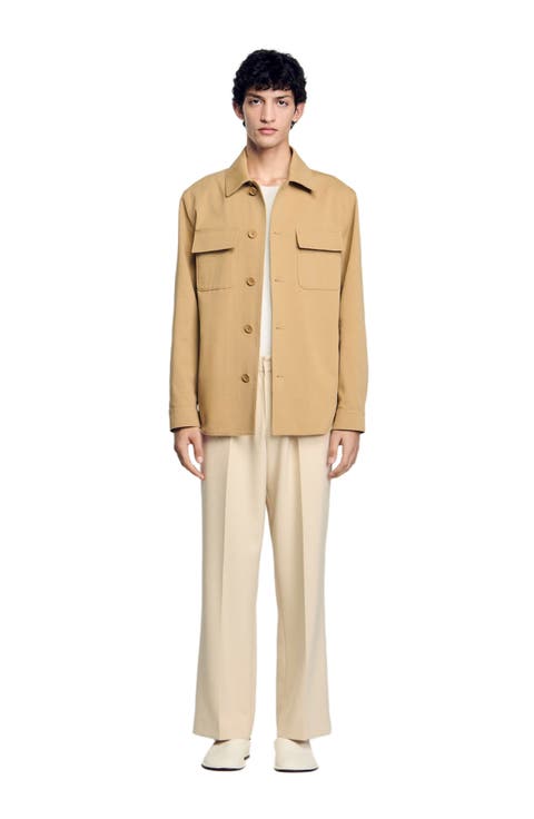 Oversized shirt with pockets