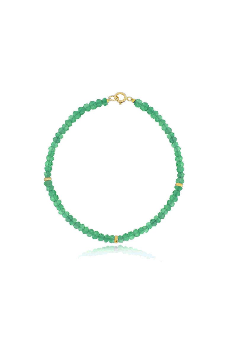Green Onyx Bead Bracelet, Main, color, Green Onyx