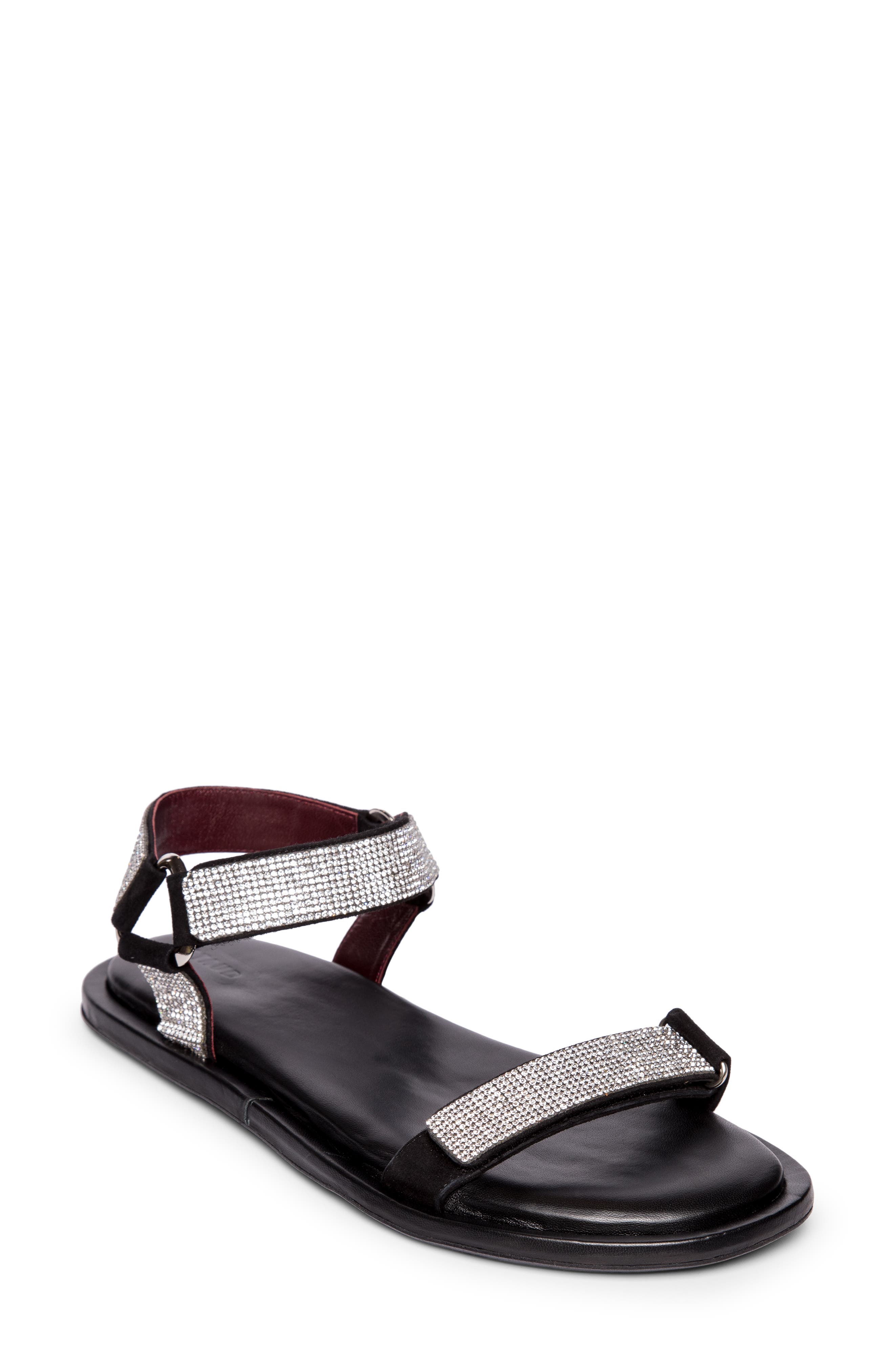 STAUD Betty Rhinestone Ankle Strap Sandal, Main, color, 