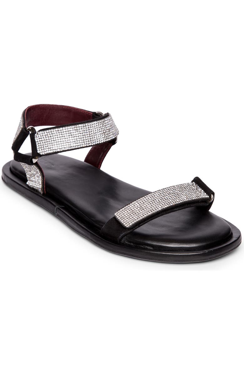 STAUD Betty Rhinestone Ankle Strap Sandal, Main, color,