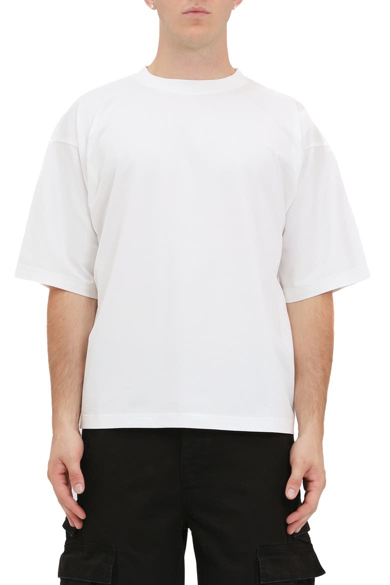 Mercerized Cotton Jersey T-Shirt, Main, color, WHITE