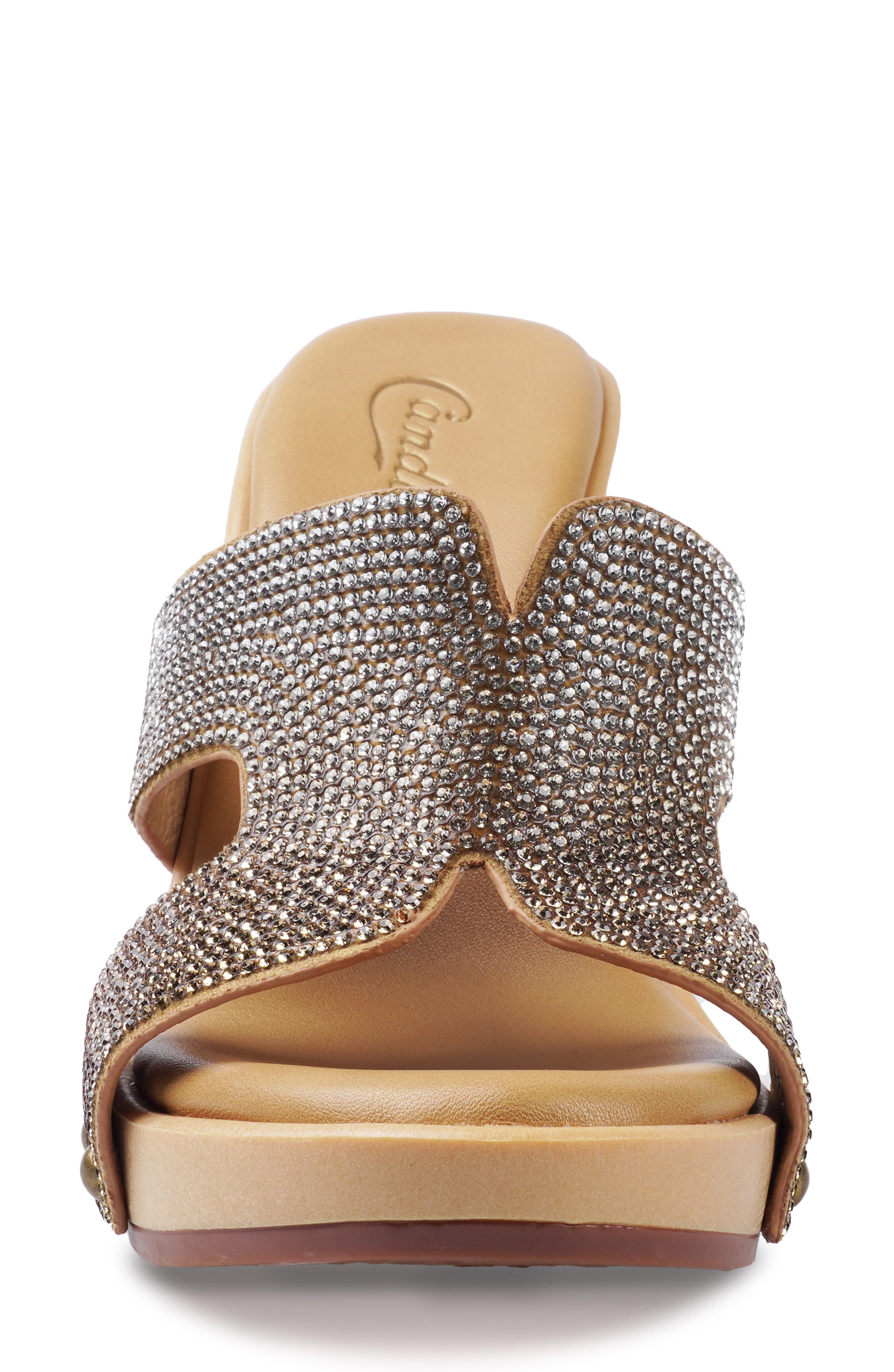 Candie's Malak Platform Sandal, Alternate, color, Dark Tan Multi