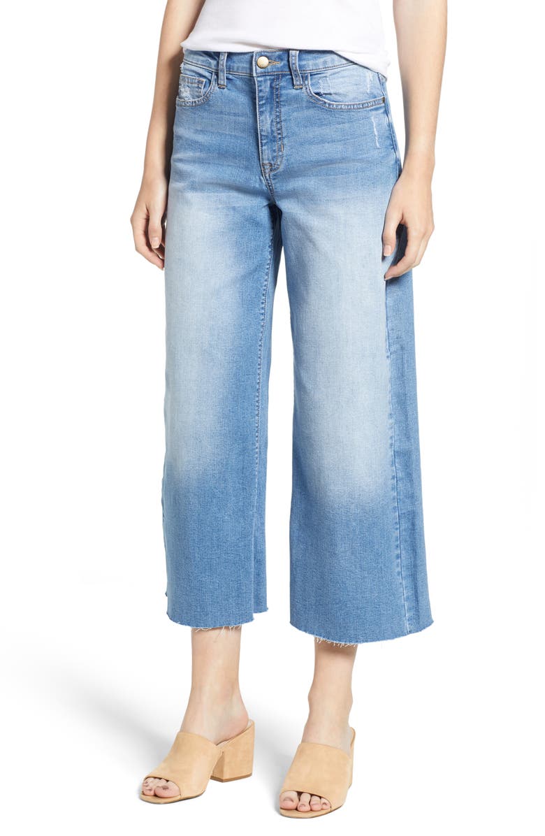 SP Black Crop Wide Leg Jeans, Main, color, 