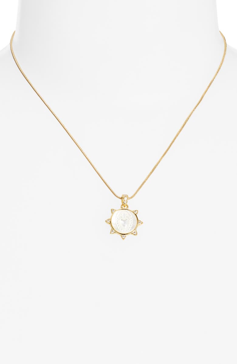 Child of Wild Sacred Sol Pendant Necklace, Alternate, color, Gold