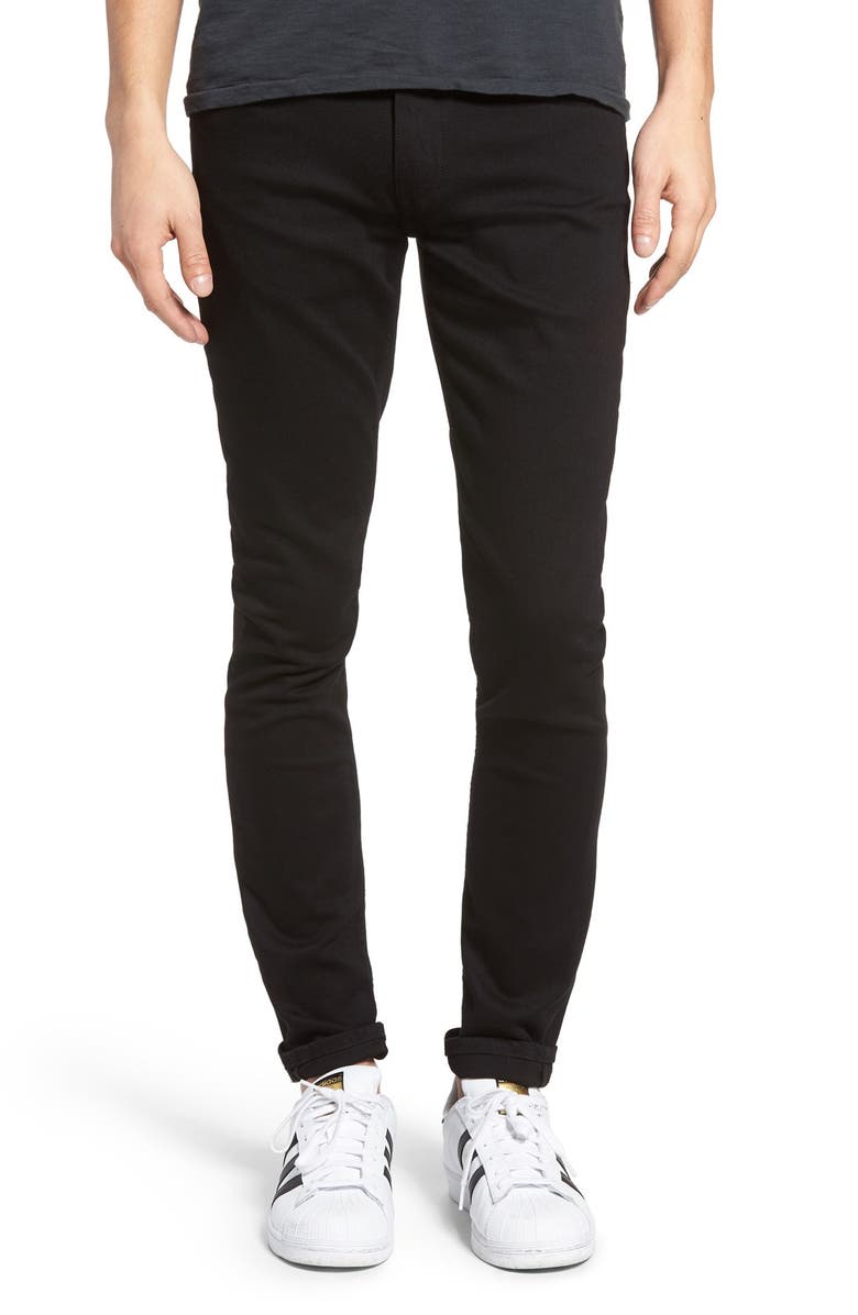 PAIGE Transcend - Croft Skinny Fit Jeans, Main, color, Black Shadow