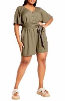 City Chic Brielle Belted Romper