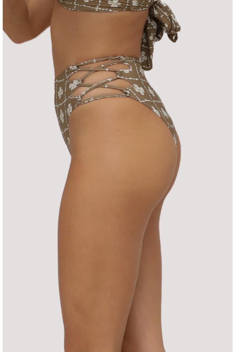 Theo High Waist Bikini Bottoms, Alternate, color, VISTA FLOWER