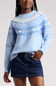 BP. Fair Isle Crewneck Sweater