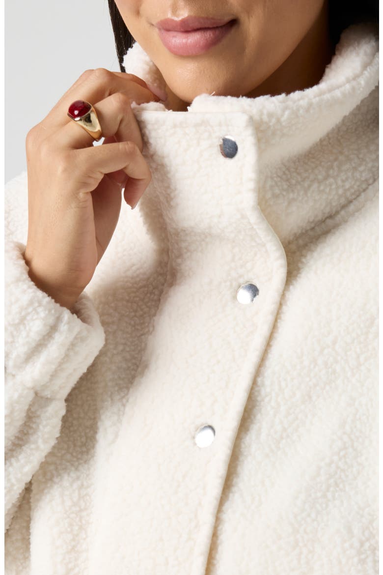 Teddy High Pile Fleece Jacket, Alternate, color, JET STREAM