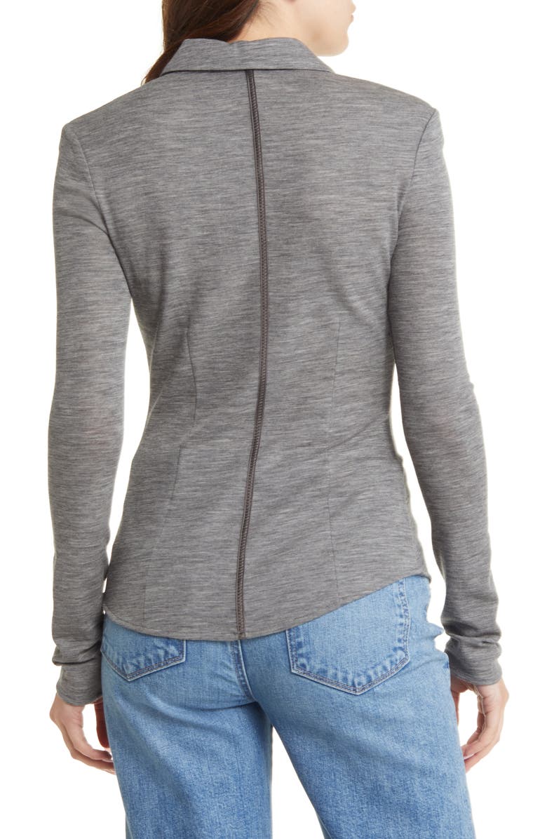 rag & bone Harlow Knit Shirt, Alternate, color, 