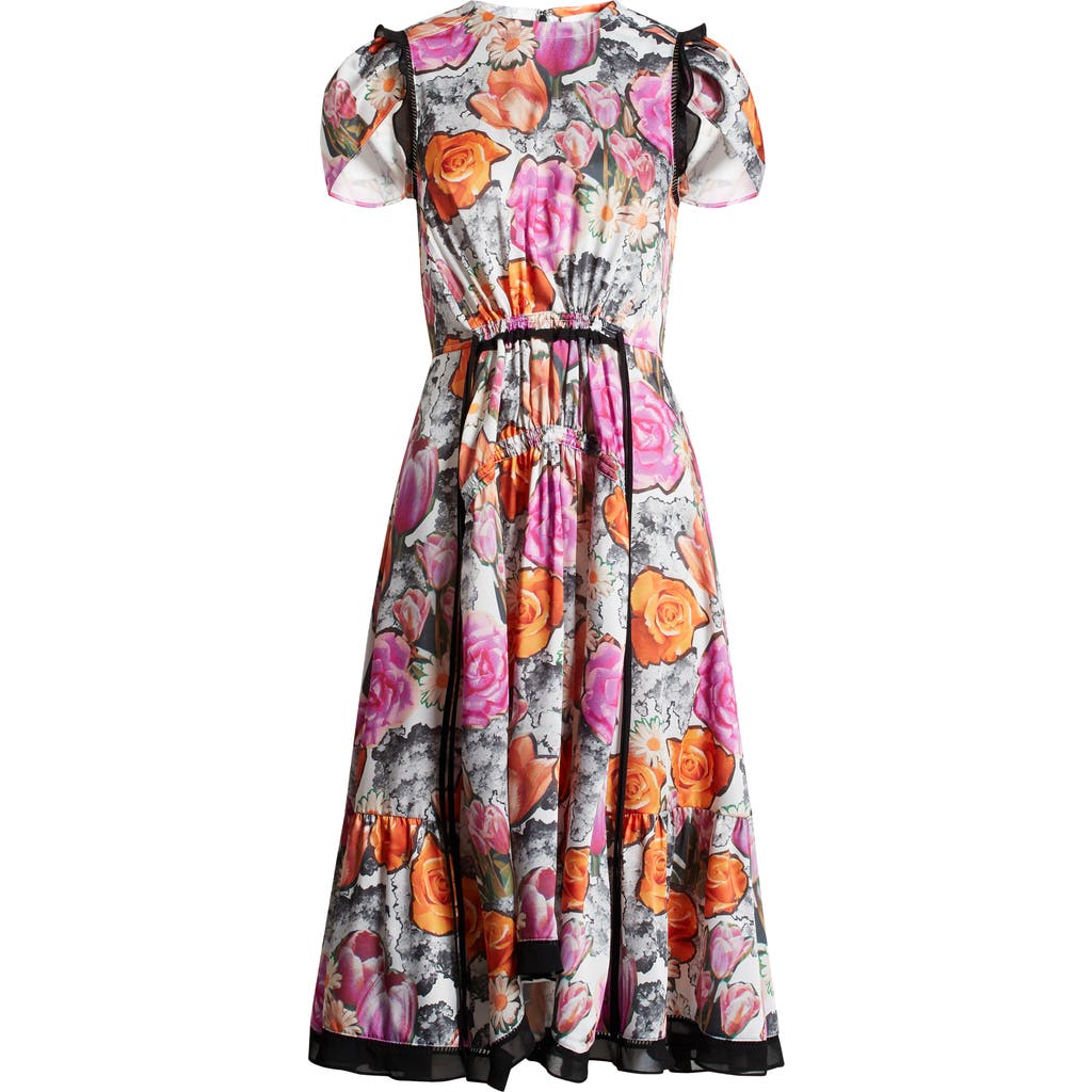 Shop 3.1 Phillip Lim Floral Collage Dress In Rose Multi