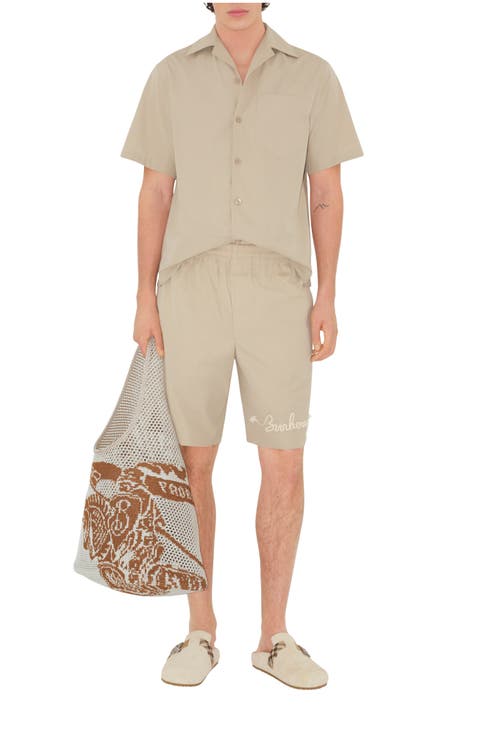 Knot Logo Cotton Shorts