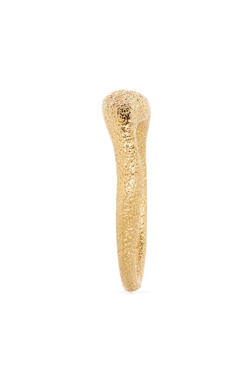 Monica Vinader Womens Antica Textured 18ct Yellow Gold Vermeil Stacking Ring In Gold